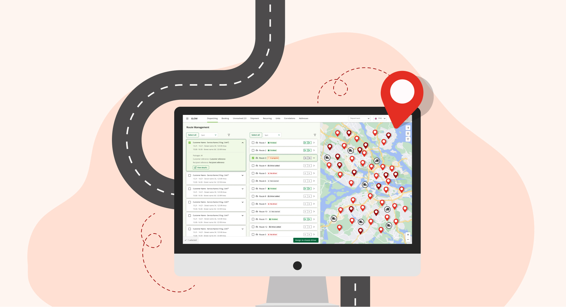 Dynamic Routing in Parcel and Postal Organizations - Glow